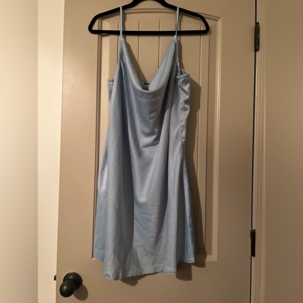 Nasty Gal dress • brand new • size 14 • still has tags • blue cow neck dress